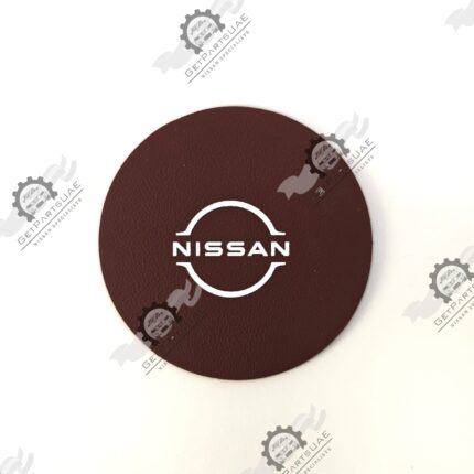 Nissan leather Cup holder Mat- Red